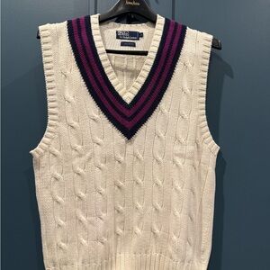Polo by Ralph Lauren Men's Cream Sweater Vest